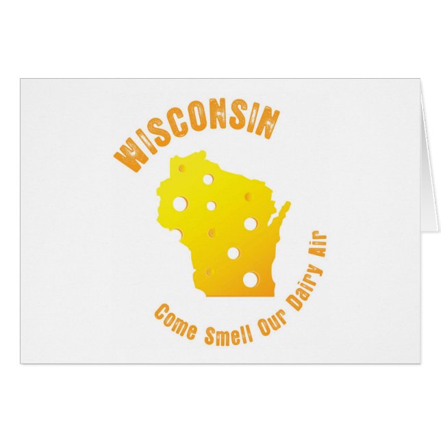 Wisconsin viene olor nuestro aire de la lechería (Anverso (Horizontal))