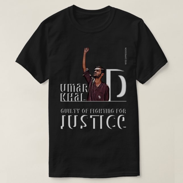 Wise Expression UMAR KHALID es mi camiseta HERO (Diseño del anverso)