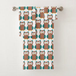 Wise Old Brown Hoot Bird Animal Print