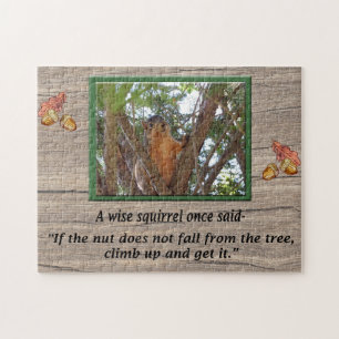 Wise Squirrel Cita Jigsaw Rompecabezas