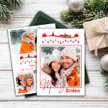 Wish Merry Christmas Collage de fotos Red Style Ca<br><div class="desc">Desearía la tarjeta de estilo rojo del Collage de fotos navideño. Inserta tus fotos y edita el texto de forma sencilla y sencilla. Crea un collage único de fotos personalizado y guarda tus momentos felices. No olvide felicitar a su familia y amigos por la festividad. ¡Nada les gusta tanto como...</div>