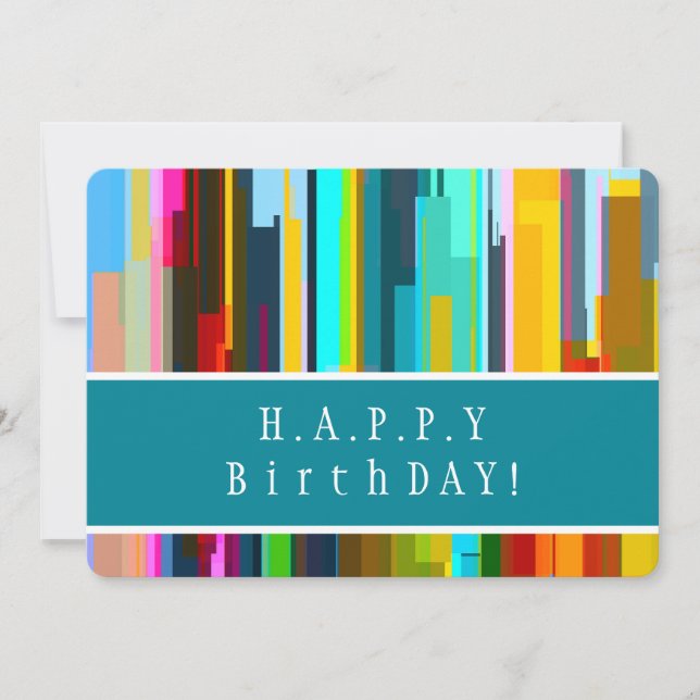 Wish Personalizado, Tarjeta de Cumpleaños de Arte  (Anverso)