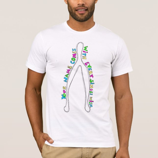 Wishbone, camiseta masculina (Anverso)