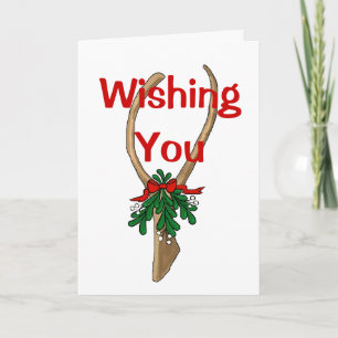Wishbone y tarjeta de felicitación del navidad del