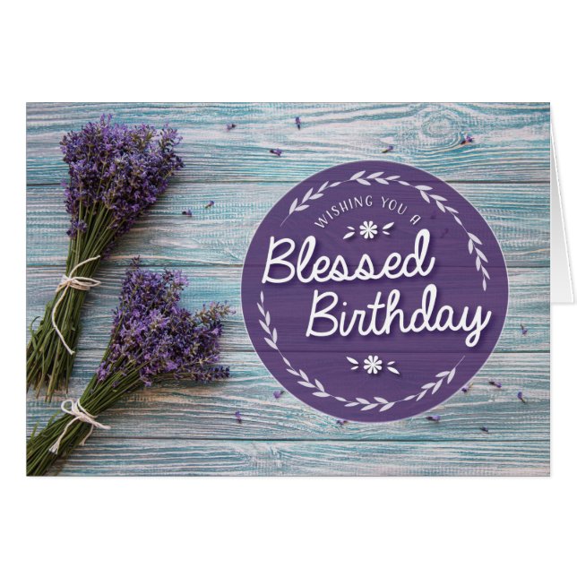 Wishing you a Blessed Birthday (Anverso (Horizontal))