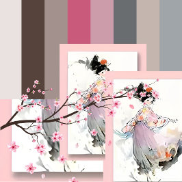 Wispy Watercolor | Postales bailarinas de Chica ja
