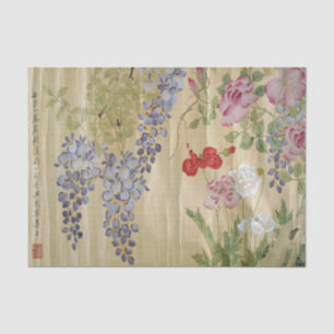 Wisteria china antigua y papel de melocotón