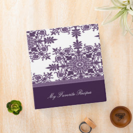Wisteria Victorian Damask Recipe Binder