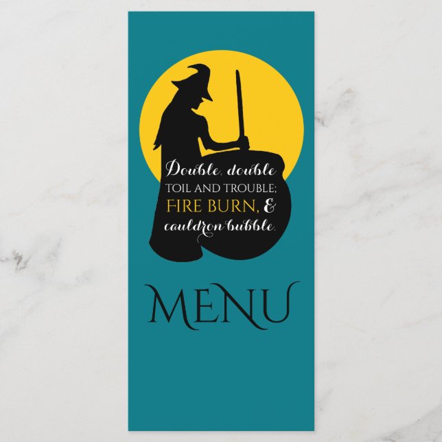 Witch and Moon Magic Spell Menú (Anverso)