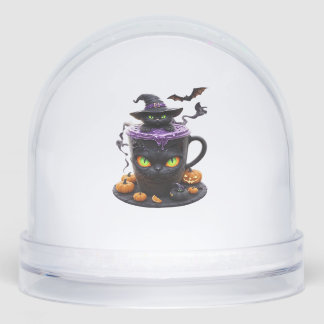 Witch Cat Halloween Latte  Creepy Cute Coffee with