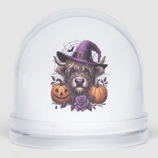 Witch Highland Halloween Cow