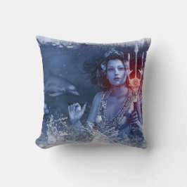 Witch Water Goddess Cojín decorativo Wicca
