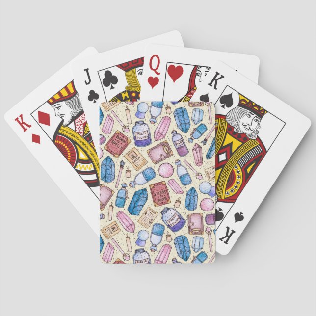 Witchen Wonders Jugando Cartas (Reverso)