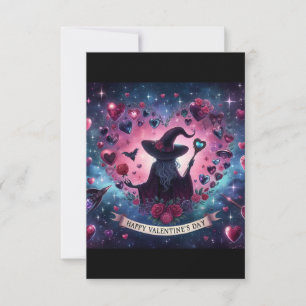 Witchy Heart Love Día de San Valentín Tarjetas mág