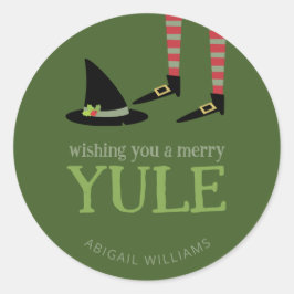 Witchy Yule Pegatina