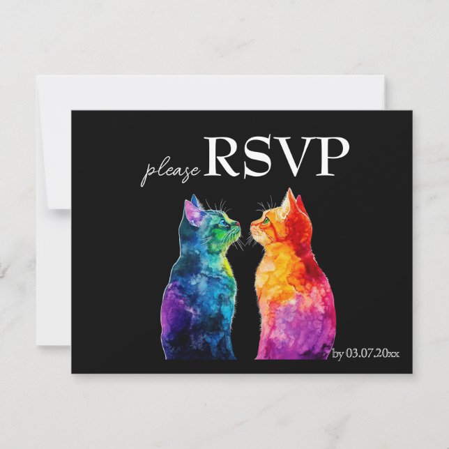 With menu  Purrfectly Yours: A Rainbow Love budget (Anverso)