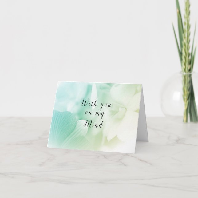 "With You On My Mind" Tarjeta De Nota En Blanco Do (Anverso)