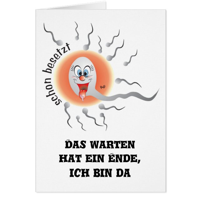 witzige Geburtsanzeige Karte (Frente)