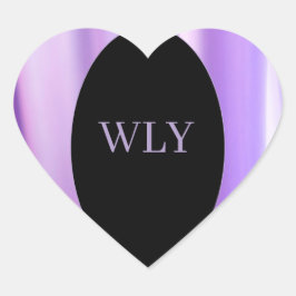 WLY "We Love You" Pegatina del corazón | Lavanda e