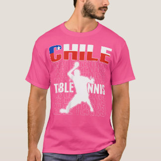 Wo Orgulloso Chile Fans De Mesa De Tenis Jersey Ch