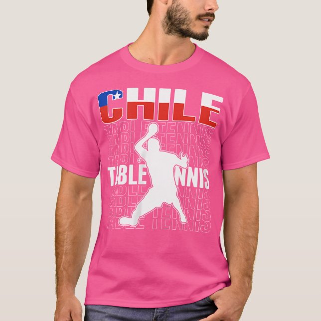 Wo Orgulloso Chile Fans De Mesa De Tenis Jersey Ch (Anverso)