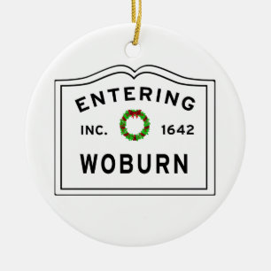 Woburn, MAMÁ Ornamento Metalizado de la corona fes