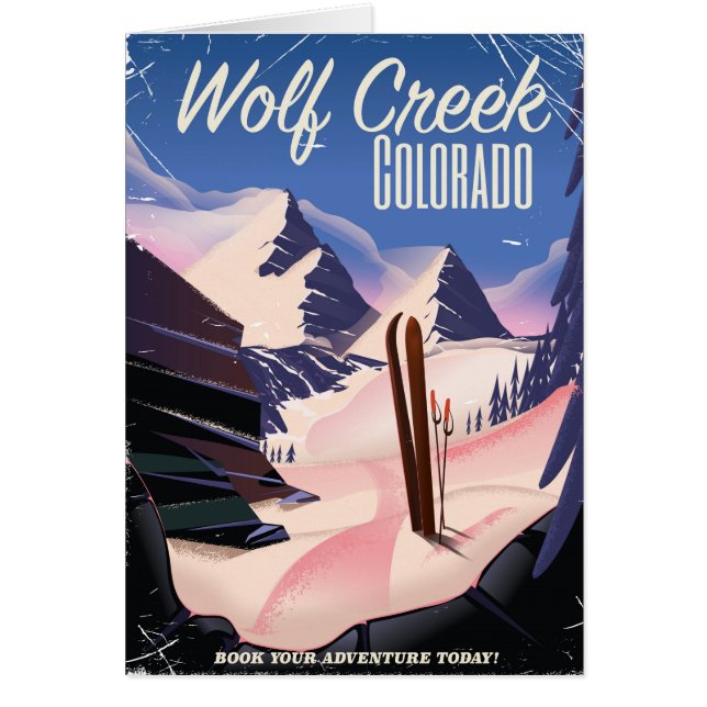 Wolf Creek Colorado Ski poster (Frente)