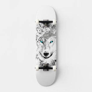Wolf   Dibujo Gris Wolf   Skateboard Wolf