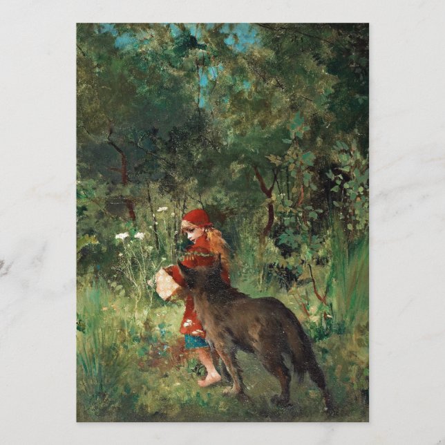 Wolf en el camino con Red (Anverso)