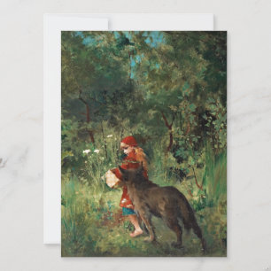 Wolf en el camino con Red