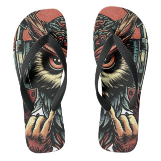 Wolf Eyes Chanclas – Arte Animal Fiero, Salvaje Os