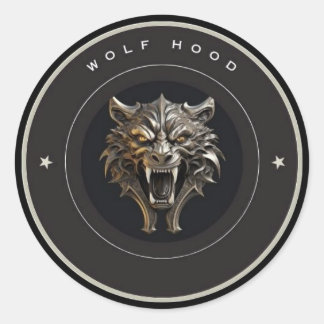 Wolf Hood Pegatina