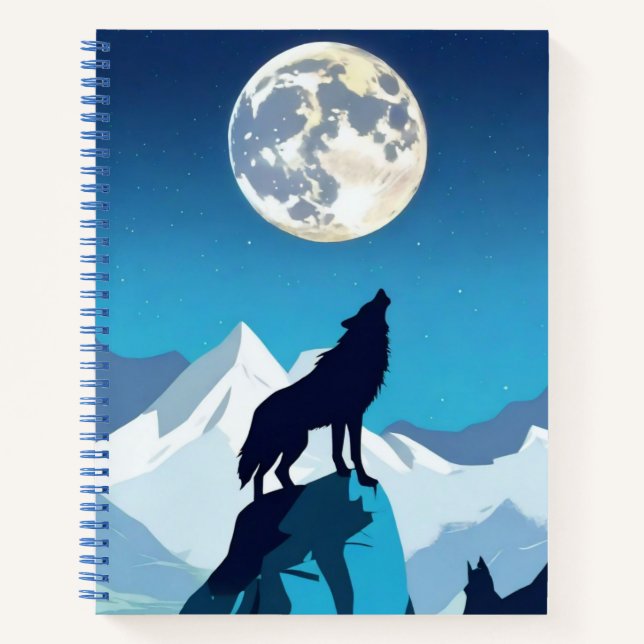 Wolf Howling en el diario Full Moon Journal (Anverso)