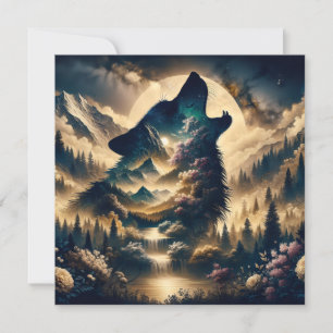 Wolf Howling en la Luna