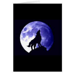 Wolf Howling en la Luna