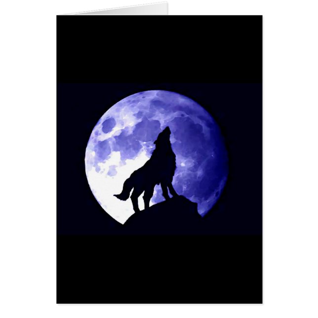 Wolf Howling en la Luna (Frente)