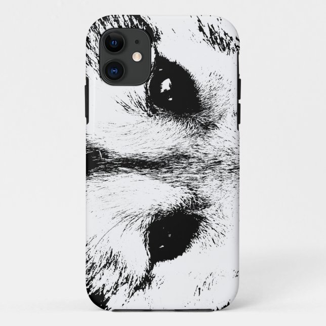 Wolf iPhone 5 Funda Wolf Pup Ojos Funda Wolf Regal (Reverso)