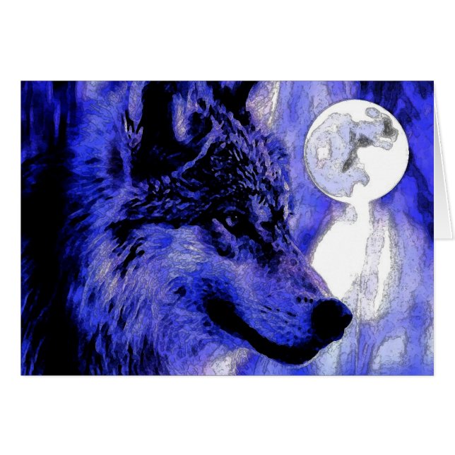 Wolf & Moon (Anverso (Horizontal))