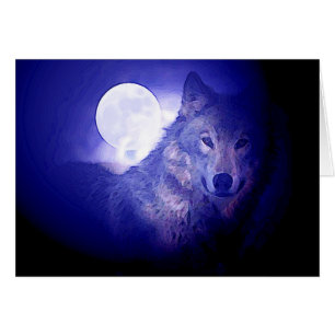 Wolf & Moon