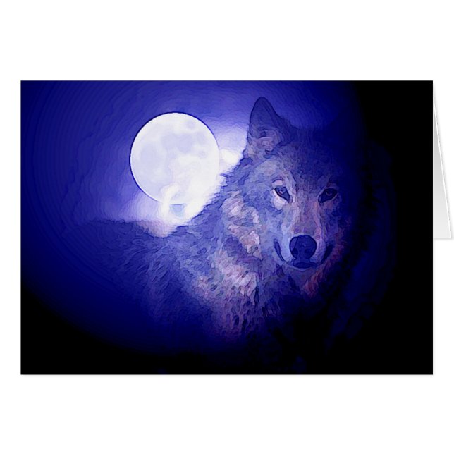 Wolf & Moon (Anverso (Horizontal))