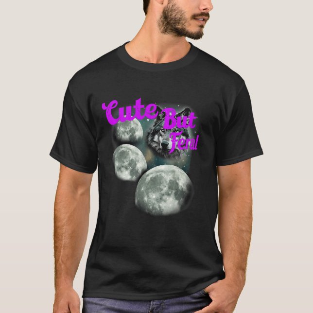 Wolf Moon Por Él Hombres Mujeres Camisetas (Anverso)