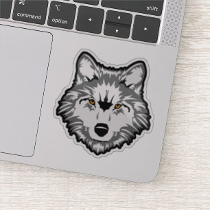 Wolf Personalizado-Cut Vinyl Pegatina