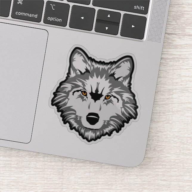 Wolf Personalizado-Cut Vinyl Pegatina (Detalle)