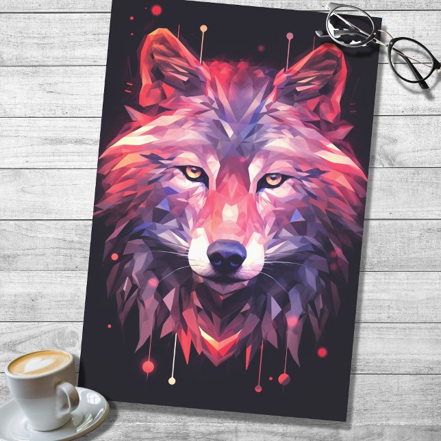 Wolf Resumen Papel de descomposición rosa morado f (Subido por el creador)