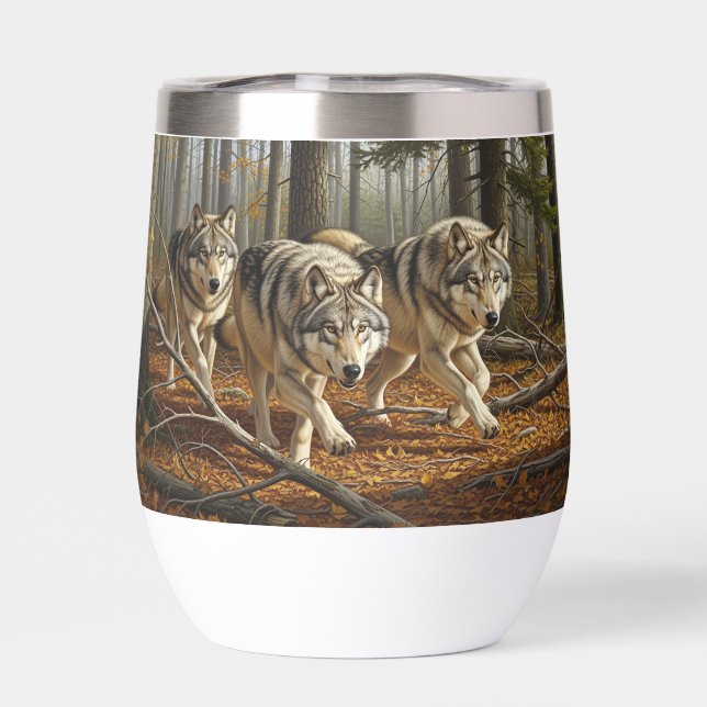 wolf stemless thermal wine tumbler style 1 (Trasero)