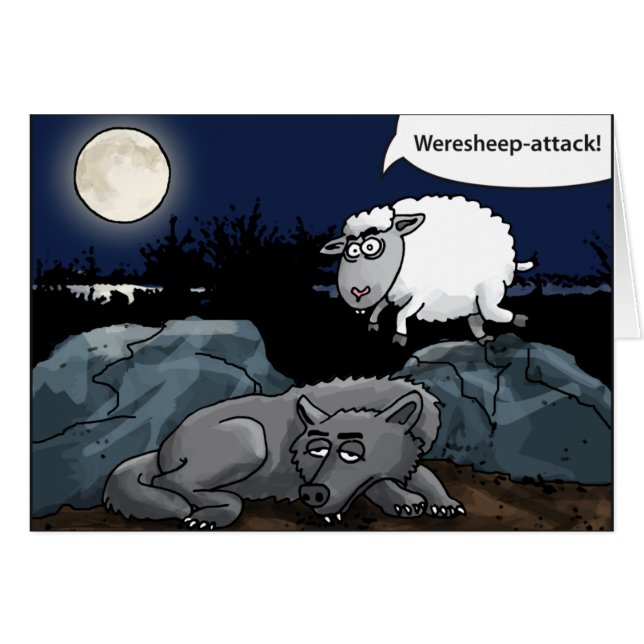 wolf the the weresheep attacks (Anverso (Horizontal))
