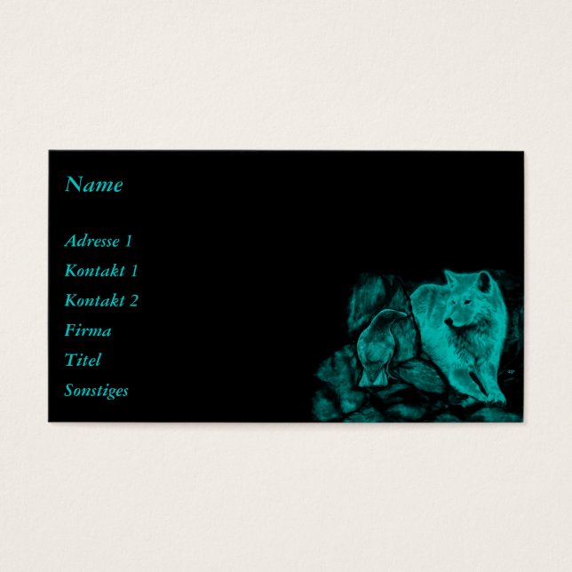 Wolf y Raven en la noche (Frente)