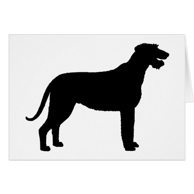 Wolfhound irlandés (en negro) (Anverso (Horizontal))