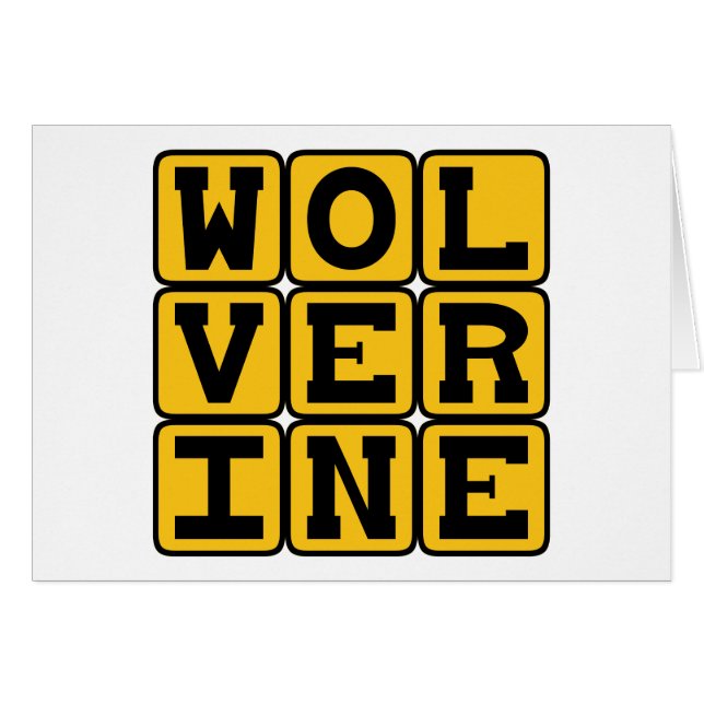 Wolverine, mamífero feroz (Anverso (Horizontal))