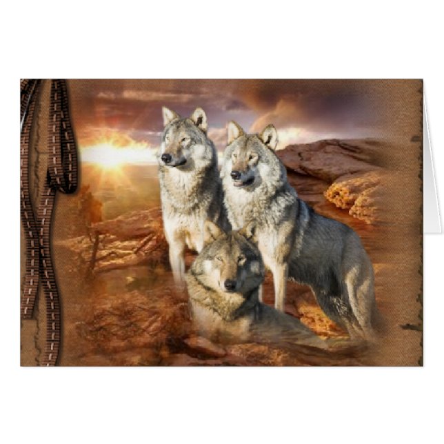 Wolves Trio (Anverso (Horizontal))